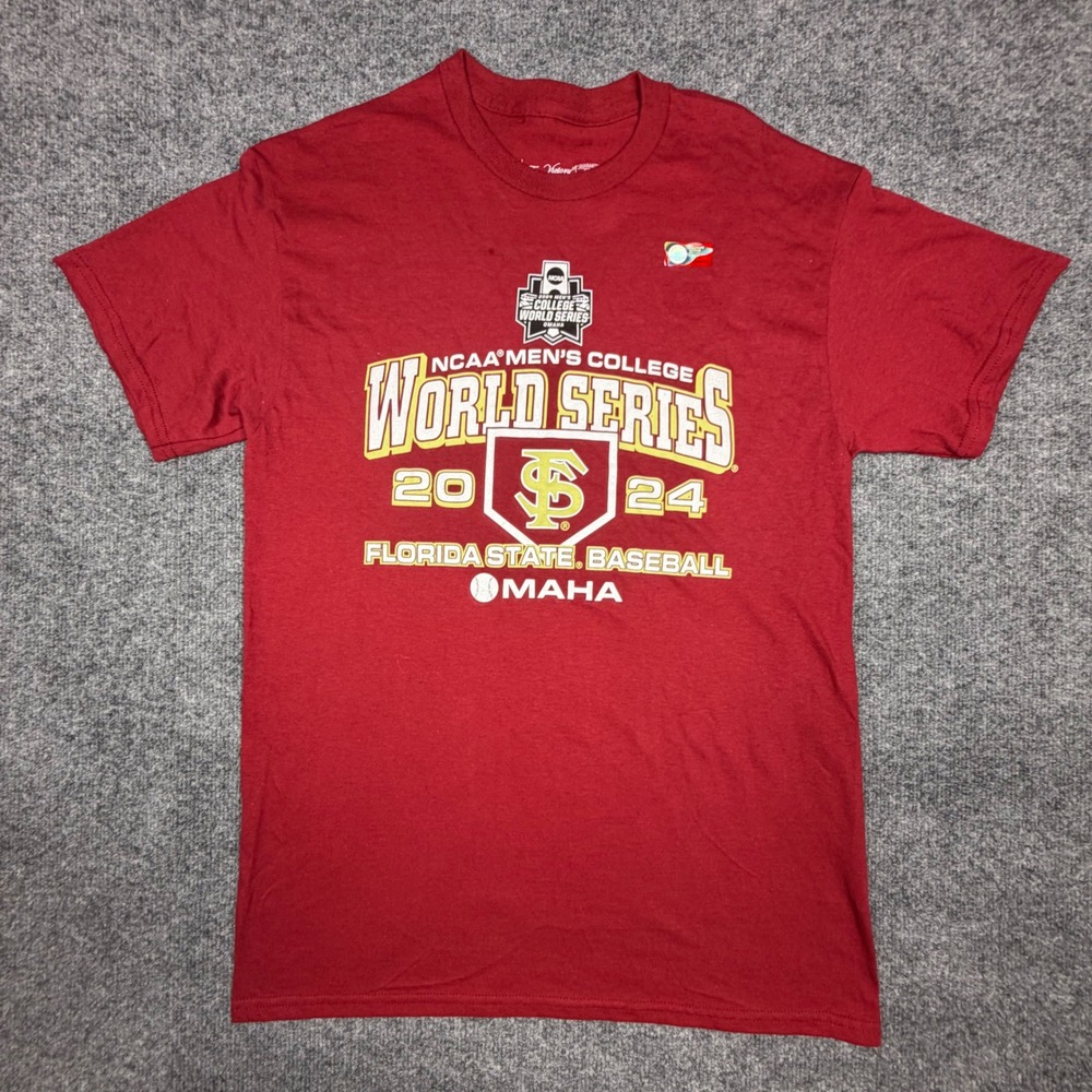 The Victory Florida State Baseball 2024 College World Series T-Shirt Mens Medium